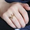 Unisex Moda Zikzak Ok Şekli Bant Alaşım Knuckle Parmak Yüzük Takı Hediye