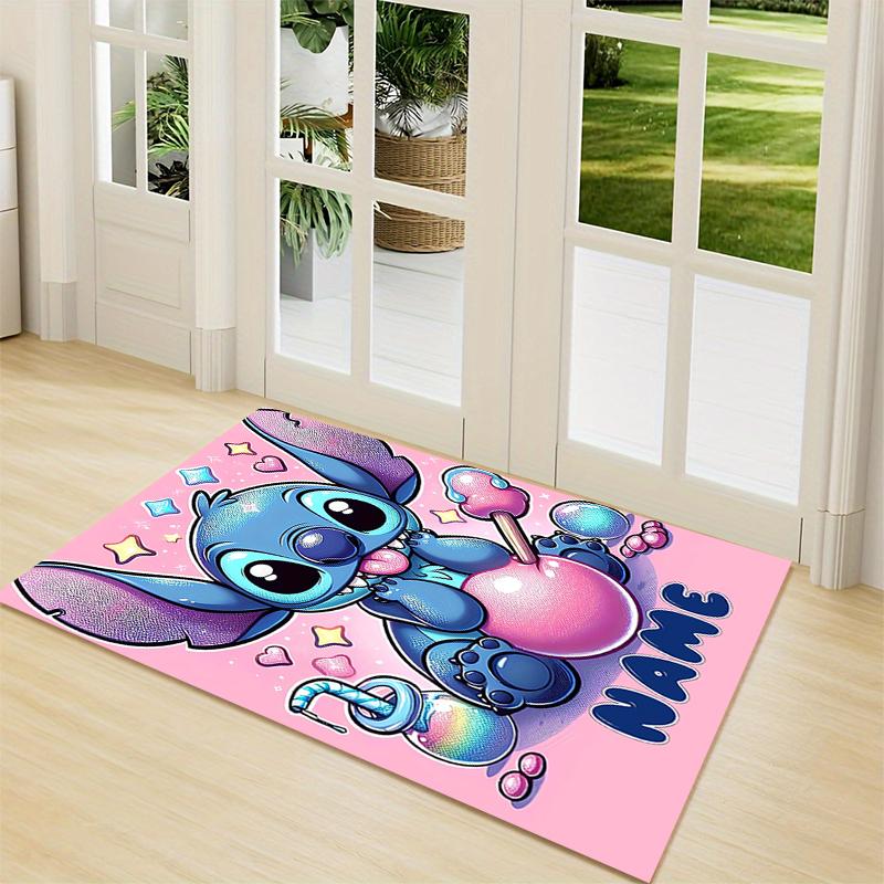 Custom Name Stitch Sweet Dreams Night Carpet Rug Customizable Soft Washable Anti-Slip Home Living Room Sofa Mats Personalized Rug. 0909374