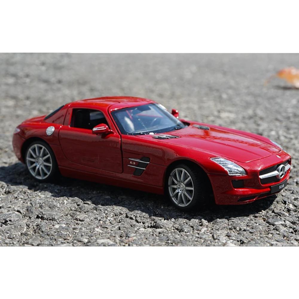 WELLY 1/24 Mercedes-Benz SLS AMG Alloy Car Model Diecasts & Toy Vehicles Collect Car Toy Boy Birthday Gifts