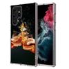 Strong Whiskey With Cigarettes Capa Phone Case For Samsung S26 Ultra S25 Edge Galaxy S23 S21 S20 S24 FE S22 S10 Plus Cover Clear