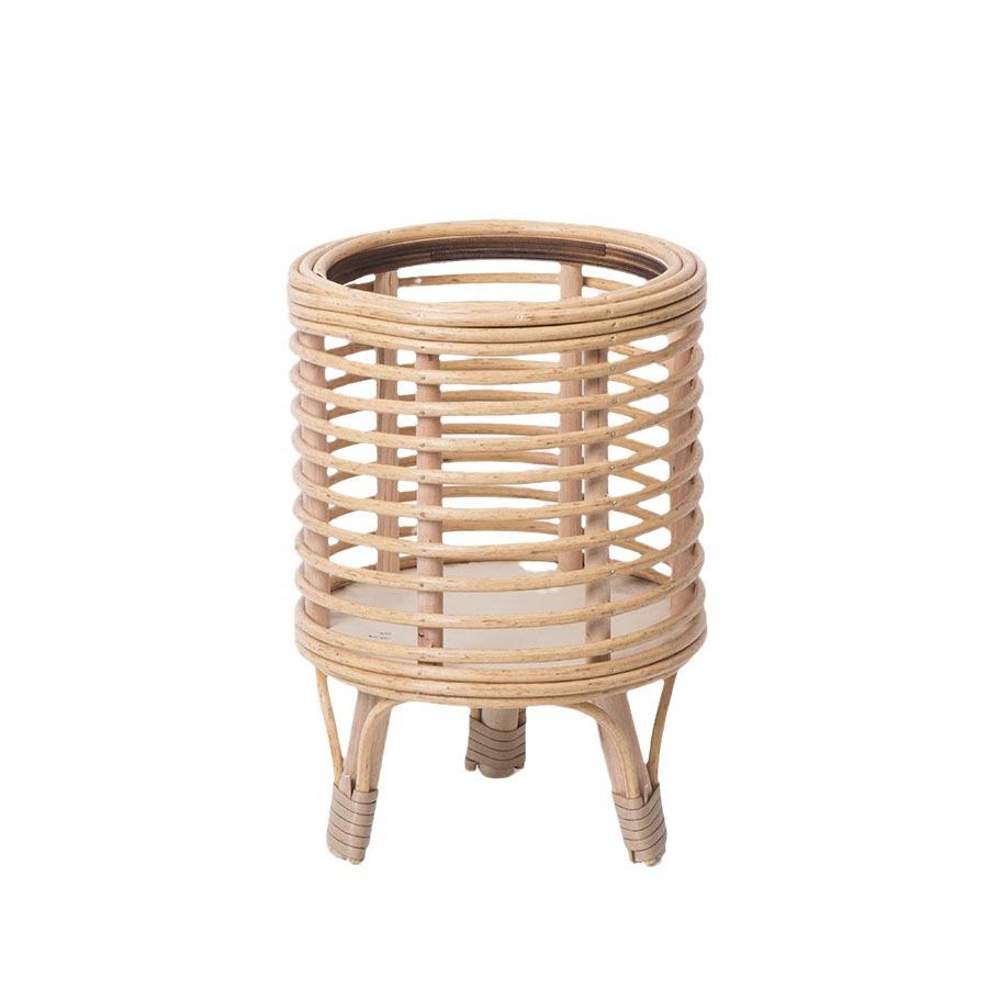 Nordisches Blumentopfregal aus Rattan, handgewebter, bodenstehender Pflanzenständer für Wohnzimmer, Balkone, Hotels und Privatunterkünfte – kreatives Dekor.