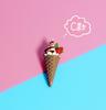 1/6 1/12  Doll House Simulation Miniature Mini Ice Cream Cone Model Decor