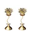 Seven-Color LED Crystal Lotus Lamp for Buddha and Guanyin Offerings
