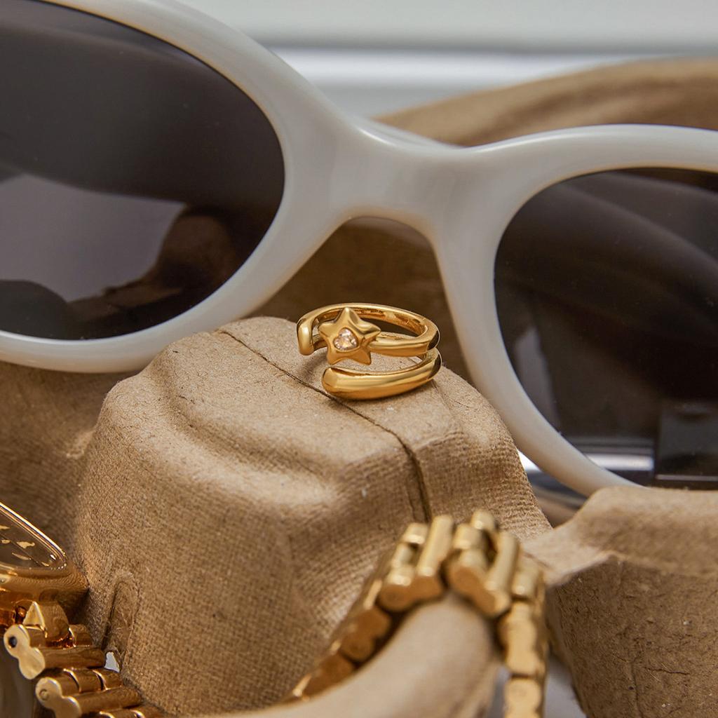 Edelstahl Ohrclips ohne Ohrloch Design Sinn Nischen Ohrringe verblassen nicht Titanstahl