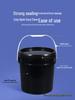 30L Black Light-Blocking Sealed Plastic Bucket