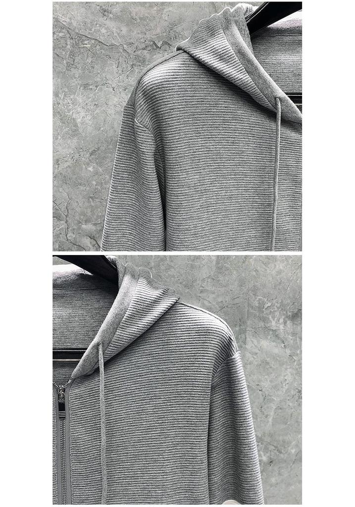 TIME BREATHE Men's & Women's Autumn Water Ripple Hoodie Jacket Set