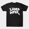 Herr Svart Tryckt T-shirt Vintage - Loded Diper No-Cut Transferpapper Tryckt Bomulls-T-shirt