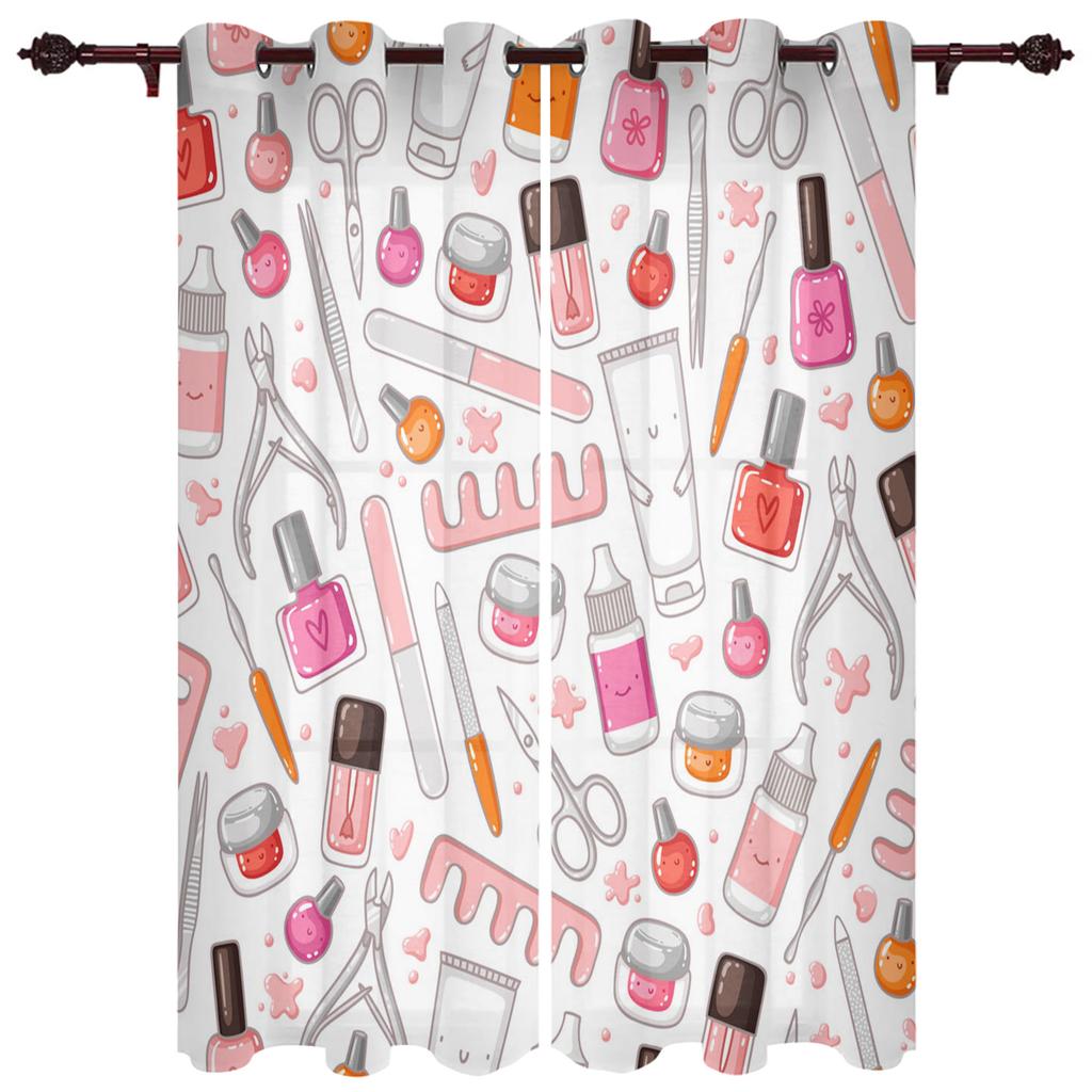 Žena Kosmetika Lak na nehty Okenní závěs do ložnice Domácí dekorace Závěs na pozadí do obývacího pokoje Kuchyňský závěs