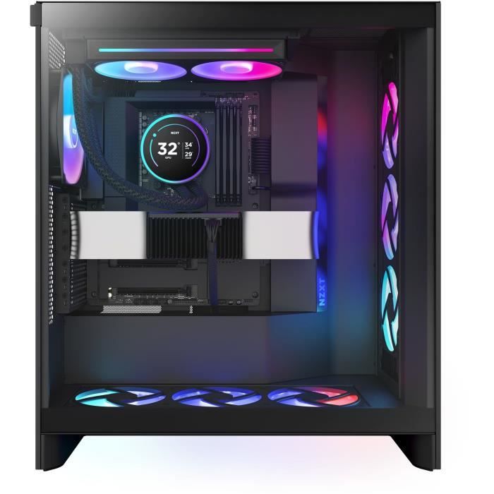 Watercooling - NZXT - RL-KR24E-B2 - Kraken Elite 240 RGB - Écran 2.72", Panneau RGB Personnalisable Et Ventilateurs RGB - Noir