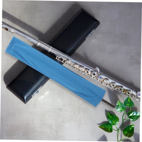 TOGEVAL Absorbent Cleaning Cloth for Pipe Maintenance, Flute Tone Hole Cleaner, Flute Cleaning Kit, Instrument Accessories, Blue
