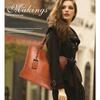 Leather Bucket Bag Simple Style Double Strap Handbag Shoulder Bags for Women Shopping Tote Ladies Tote Bag