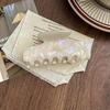 1Pc Elegant Vintage French Hair Clip Two-Tone with Wood Grain & Marbled Design Perfect for Casual Daily Dressing Cute Hair Clips