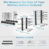 Pots and Pans Organizer for Cabinet 16.61 Height 8 Tier Pot Organizers Rack with 3 DIY Methods Adjustable Pan Organizer under C