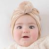 Velvet Turban Headband Newborn Photo Head Protection Hat Ribbon Spring Summer Autumn Winter Infant Baby (beige, one size)