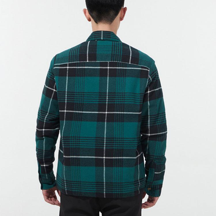 Timberland Plaid Warm Flannel Shirt Jacket Men Jackets Green A44CC-V40