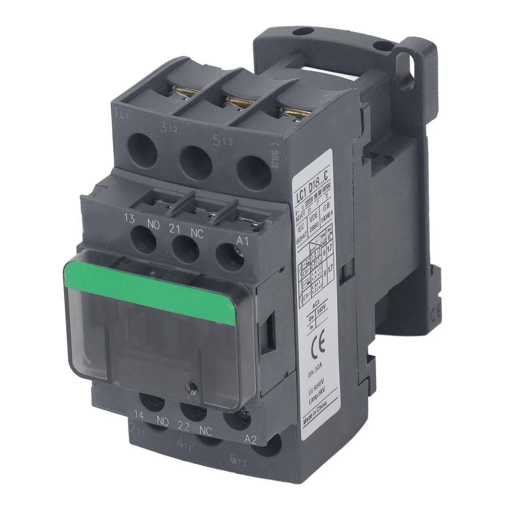 LC1D18 Contactor AC 380V Tensiune Nominală Tensiune Joasă Electric Industrial AC Contactor 18A Bobină AC36V
