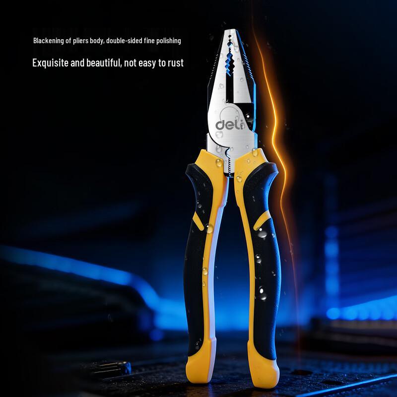 Deli 8-inch Multi-functional Industrial Wire Pliers