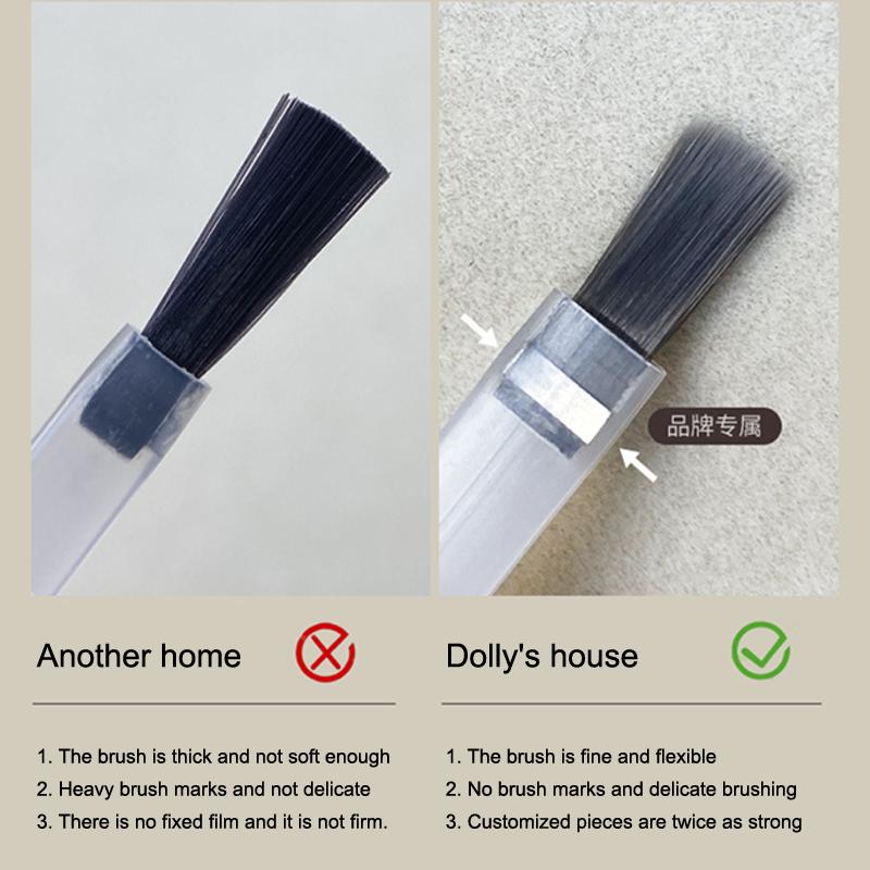 1Set Nail Polish Brush With Double Head Pen Wooden Rod Can Replacement Nail Brush Liquid Applicators Manicure Tools