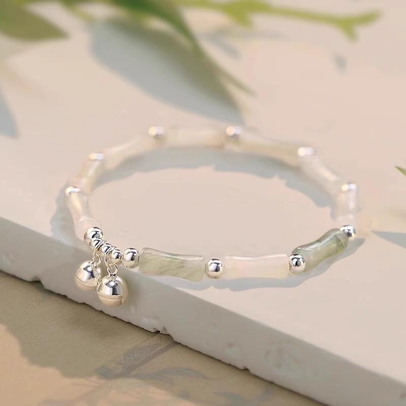 

Bamboo Bell Bracelet: New Chinese Style, Light Luxury Niche for Girls - Newcomer Exclusive Offer: Get 3 for 0.01 Bamboo Joint Bracelet - Double Bells - Set of 3