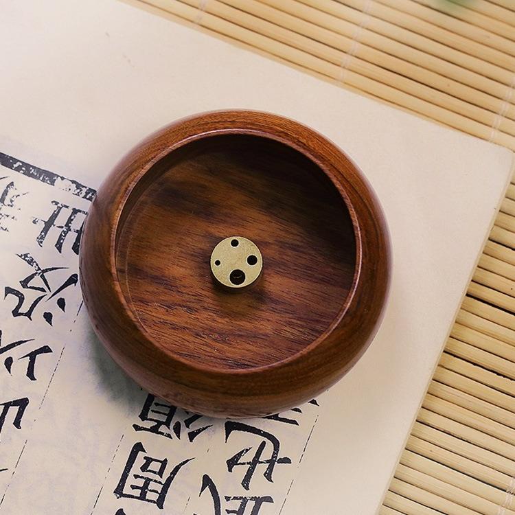 Wooden Incense Burner Mini Small Plug-in Line Incense Holder Incense Stand Table Incense Acccessories