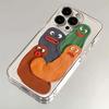 Muddy Funny Expression phone case For IPhone 16 PRO 15 14 13 12 11 Promax 16E 7 8 X XR 8plus Transparent Soft Shell