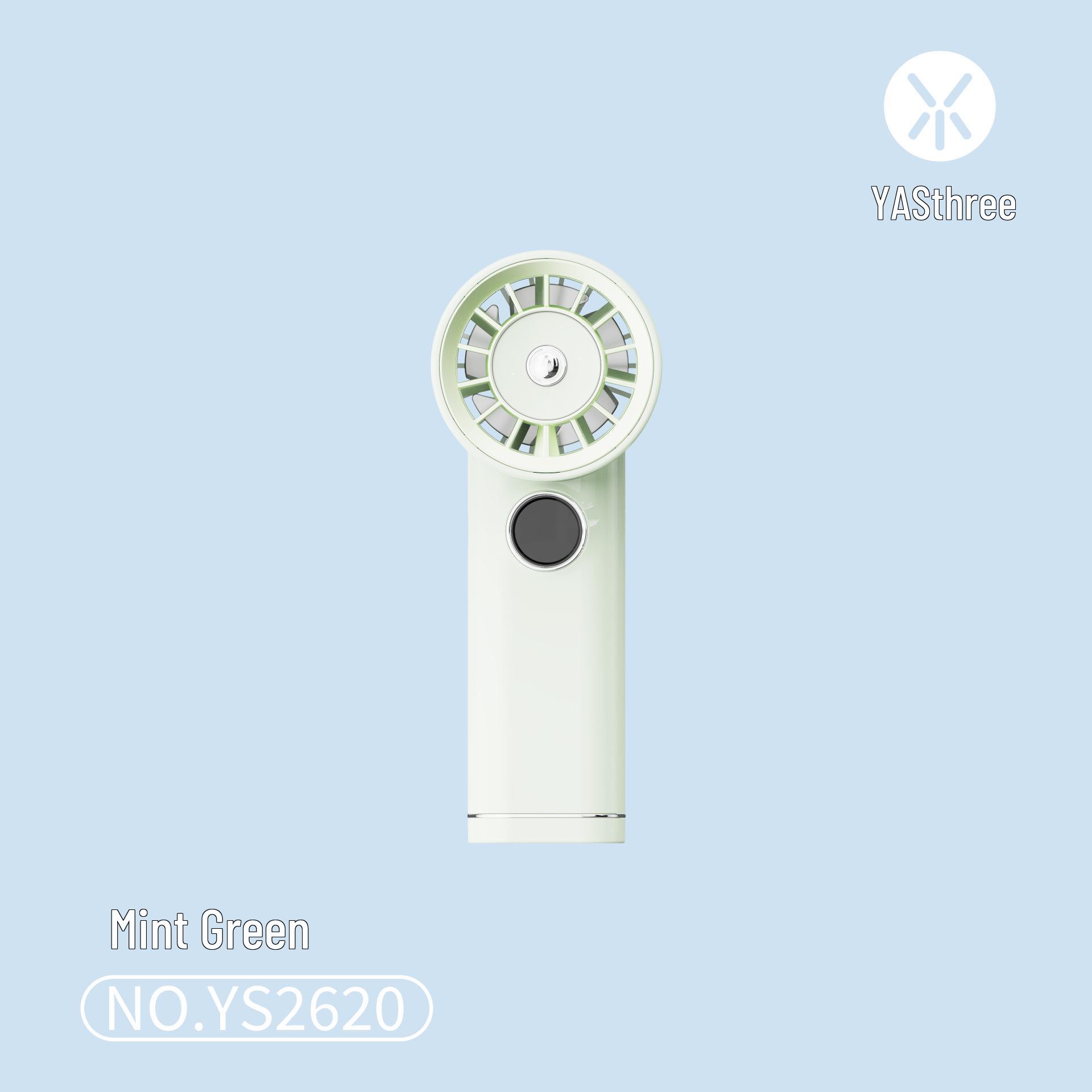 Portable High-Speed USB Rechargeable Digital Display Handheld and Desktop Fan High-Speed Fan