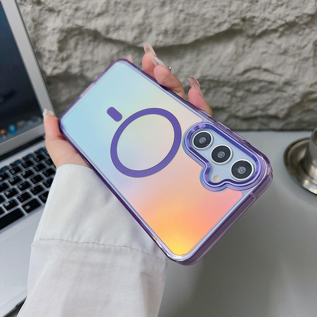 Bright Chameleon Magnetic Suction Suitable for Samsung A56 Mobile Phone Case Colorful A55 A06 Full Cover Super Anti Fall