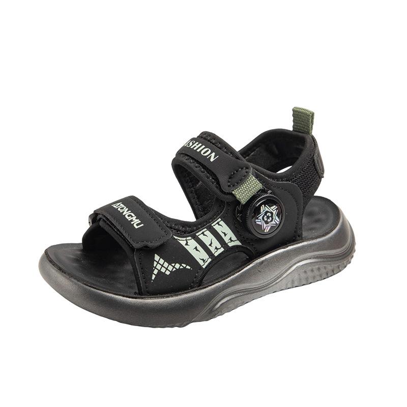 Kinder Drehkopf hübsche Sandalen Sommer 2025 neue Jungen Zehenfrei Mittelalte Ältere Kinder Strandschuhe Mädchen
