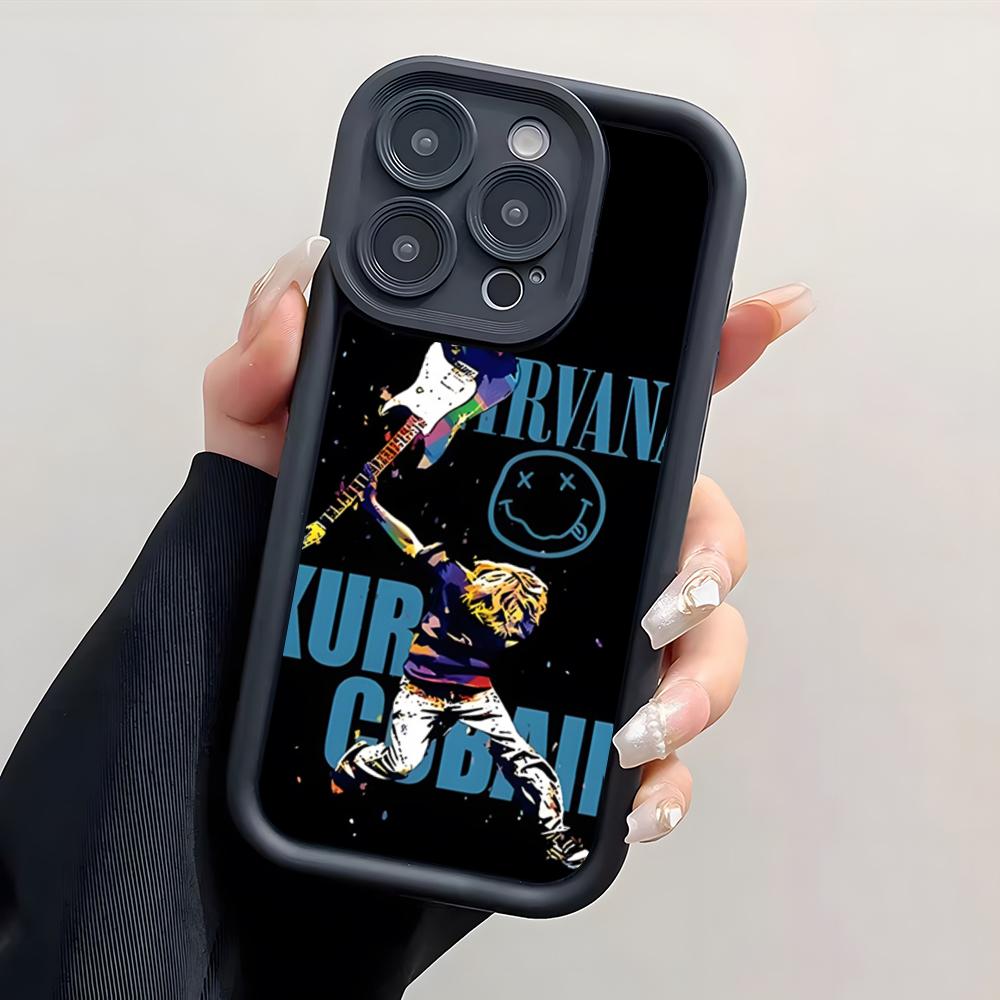 N-Nirvana Rock Band Phone Case For IPhone 17 Pro Max 15 Pro 16 14 Plus 12 13 Mini 11 Pro Shockproof Cover