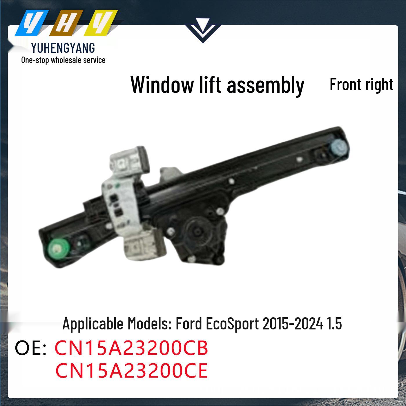 Front Right Power Window Regulator Assembly for 2015–2024 Ford EcoSport 1.5 Front Right