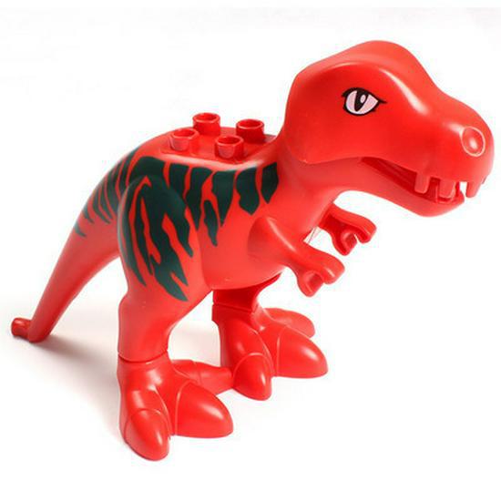 Lego-Compatible Large Animal Accessories Building Blocks for Kids' Prairie, Ocean, Jungle Simulations, Ages 3+