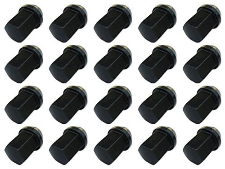 Wheel 17H 31mm Cap M12 x Chromoly Racing Compatible with and Isuzu [20-piece set] Nuts, Nuts, P1.5, Black, Steel, Nuts, Toyota, Honda, Mitsubishi, чёрный