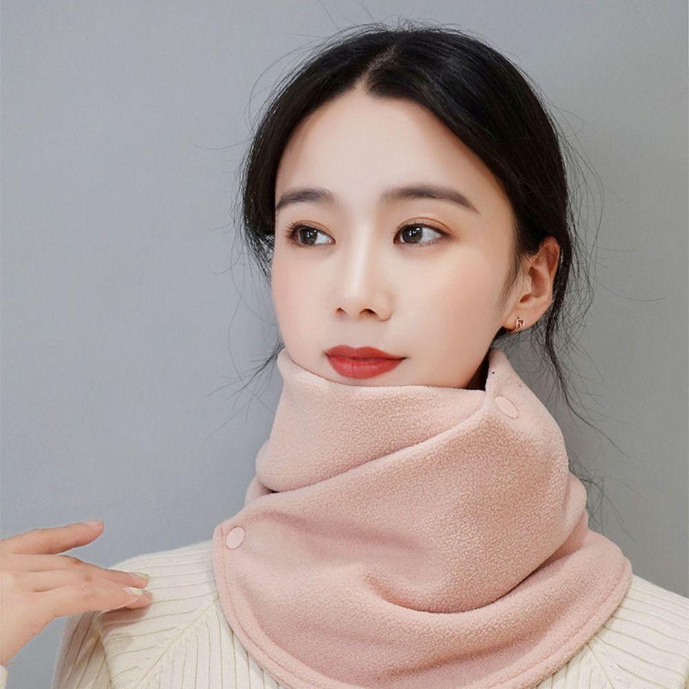 Multifunctional Fleece Neck Scarf Keep Warm Plush Neck Cover sweet Plush Neck Protector  Female