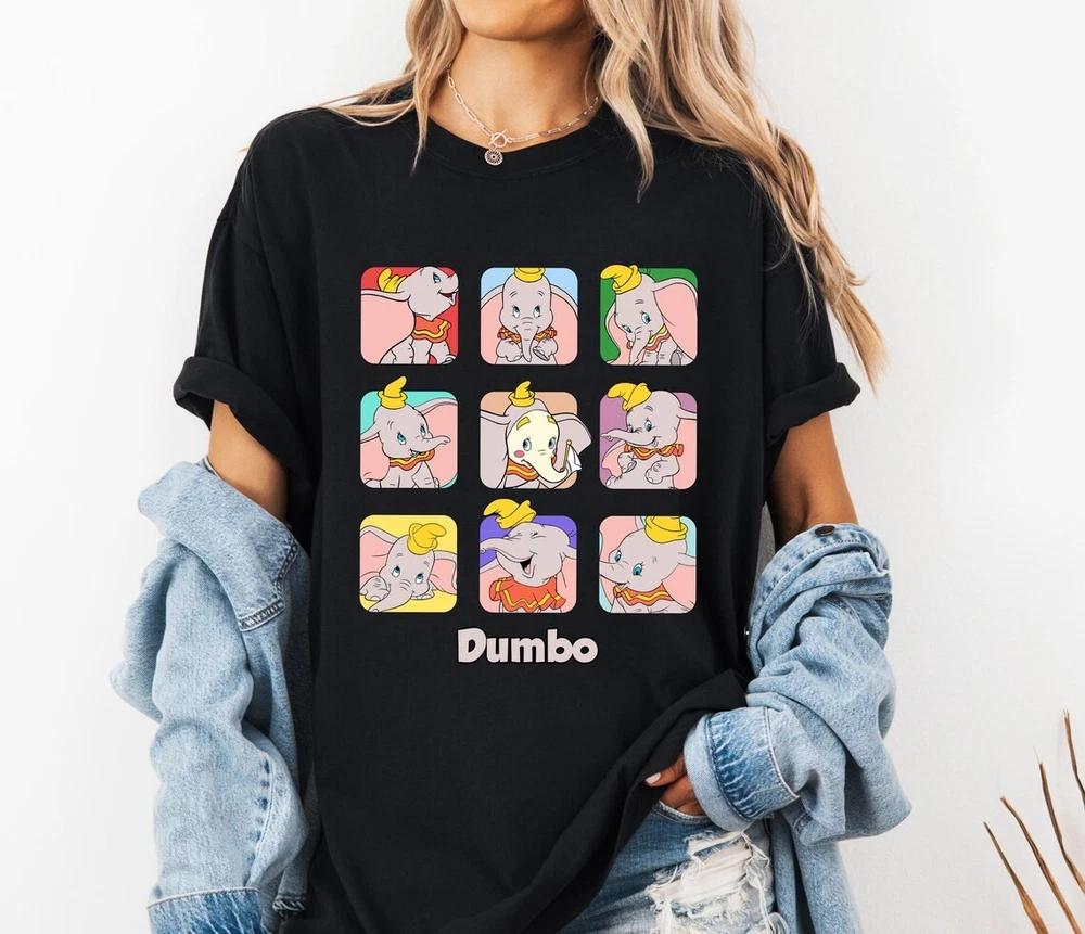 TShirt Dumbo Emotions Portrait Cute Unisex 3 S