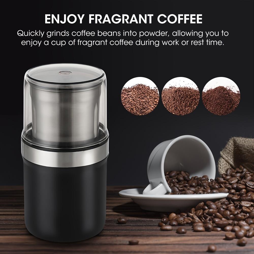Electric Coffee Grinder Household Cereals Nuts Spices Beans Flour Grinder Machine Portable Multifunctional Kitchen Chopper Blade
