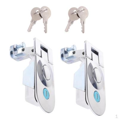 2x Kompresyjne Chromowane Zamki Zatrzaskowe Skrzynka Narzędziowa kemping przyczepa