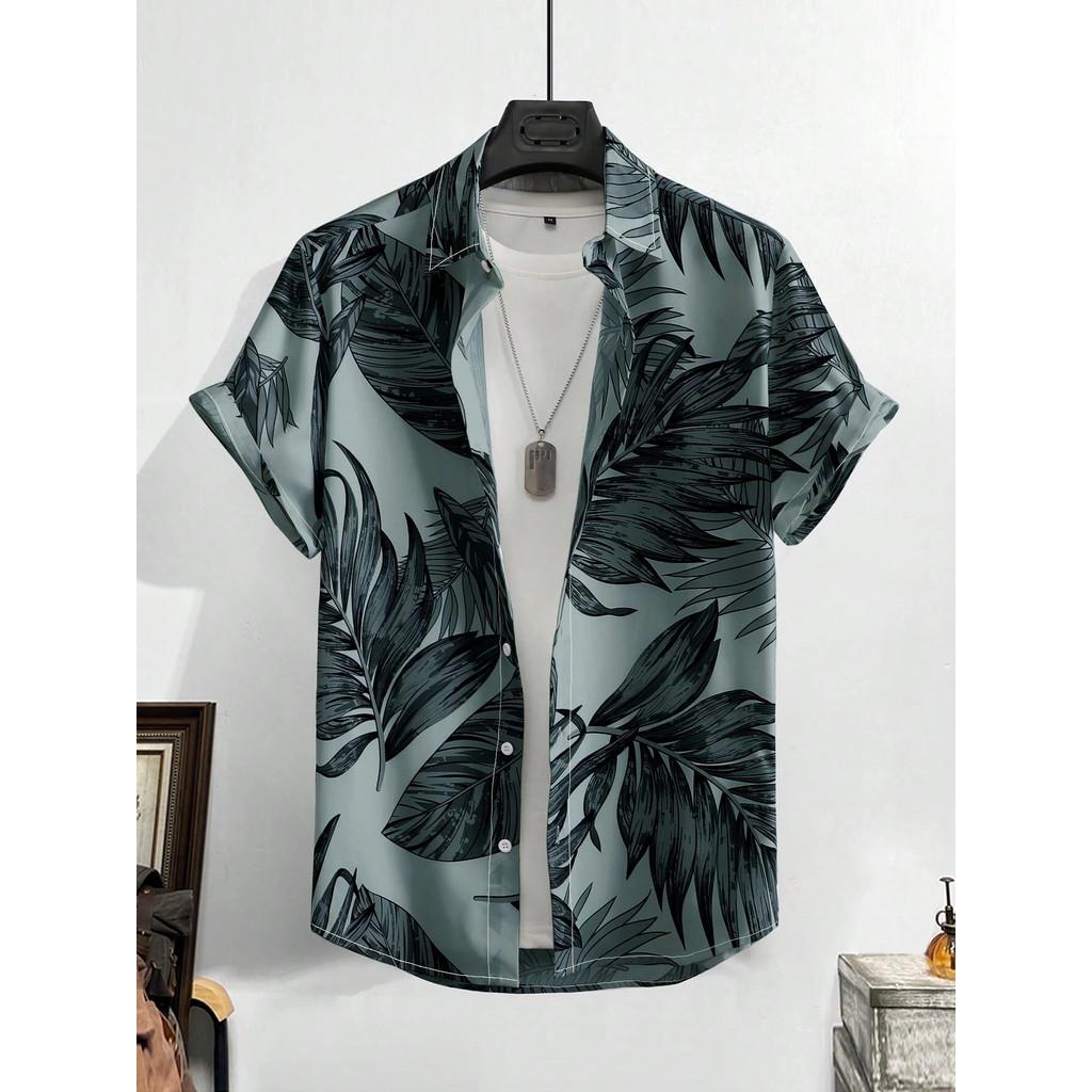 

Summer Style Hawaiian Beach Party Men s Casual Shirt 3D Coconut Tree Print Large Size Shirt Top 2XL