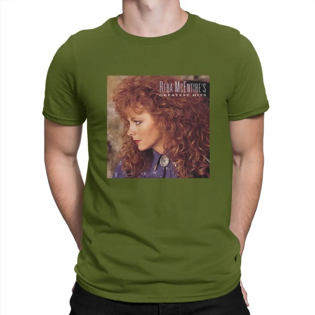 Men Greatest Hits T Shirt R-Reba Mcentire Music Cotton Tops Fun Short Sleeve Round Neck Tee Shirt Adult T-Shirt
