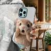 Phone Case: 2D Flat Suitable for iPhone 18, 17, 16, 15, 14, 13 Pro Film Protective Case, Couple Style, Covering Mouth In Surprise, Christmas and Hallo