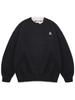 Men's Loose Fit Color Block Knit Sweater - Autumn/Winter Hong Kong Style with Round Neck, Couples Design