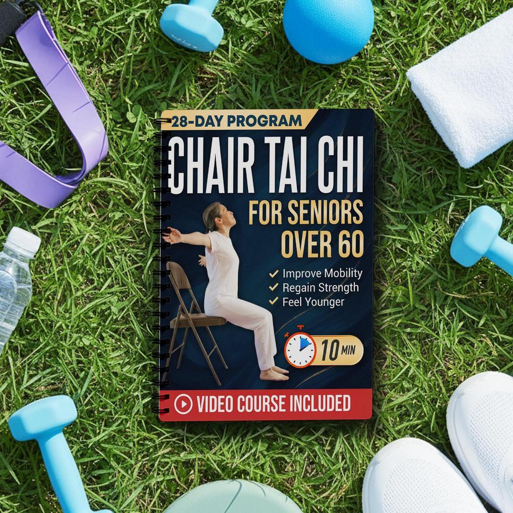 28-Day Chair Tai Chi Notebook: Tai Chi for Over 60s