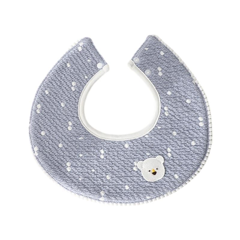 Stylish & Practical Baby Drool Bibs Cute & Functional Baby Spit up Bibs Bear Rabbit Pattern Perfect for Feeding Teething