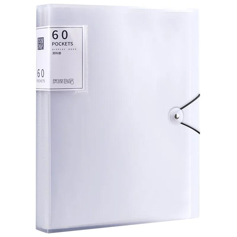 A4 Color Transparent Folder Document Large Capacity Dustproof Waterproof File Organizer Score Test PaperHolder Student File File