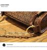 2023 MK F Pillow Women's Crossbody Shoulder Bag with Wide Strap & Tassels