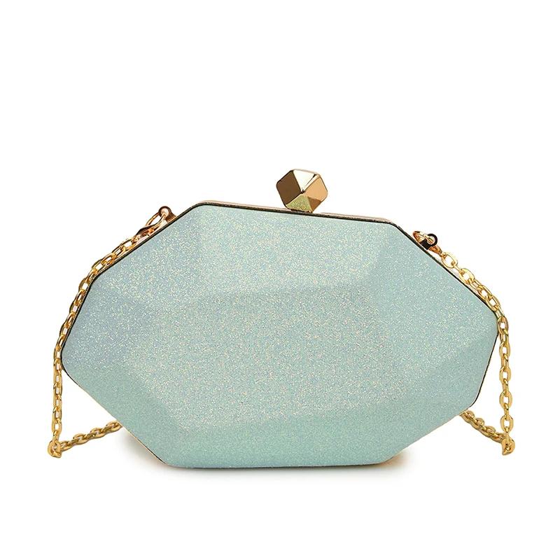 Acrylic Shoulder Bag with Chain Monochromatic Simple Elegant Mini Soft Versatile High Quality