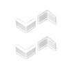 4/8/12PCS Angle Steel End Caps Corner Protector Caps Right Angle Blanking End Caps  Storage Shelves