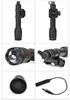 M600C Tactical High-Brightness LED Flashlight with Tail Switch and Crenellated Bezel