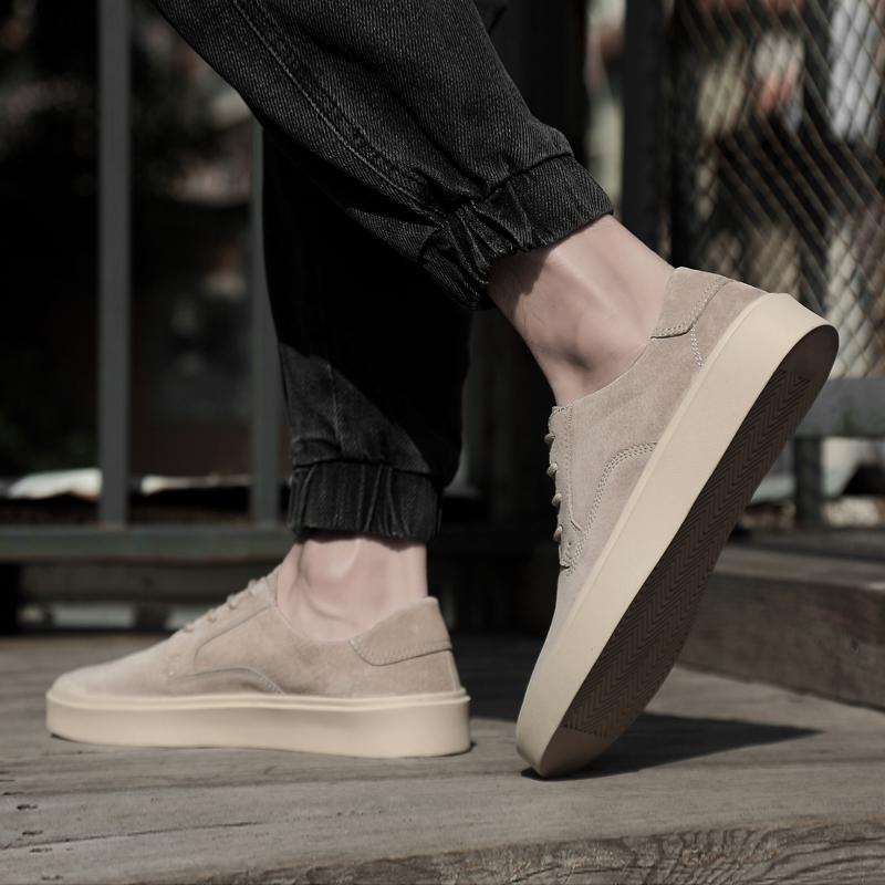 Fashion Men All-match 2024 New Arrival Mens Sneakers Lace-Up Leather Men Shoe Low Top Men's Outdoor Casual Shoes Breathable Skate Shoes