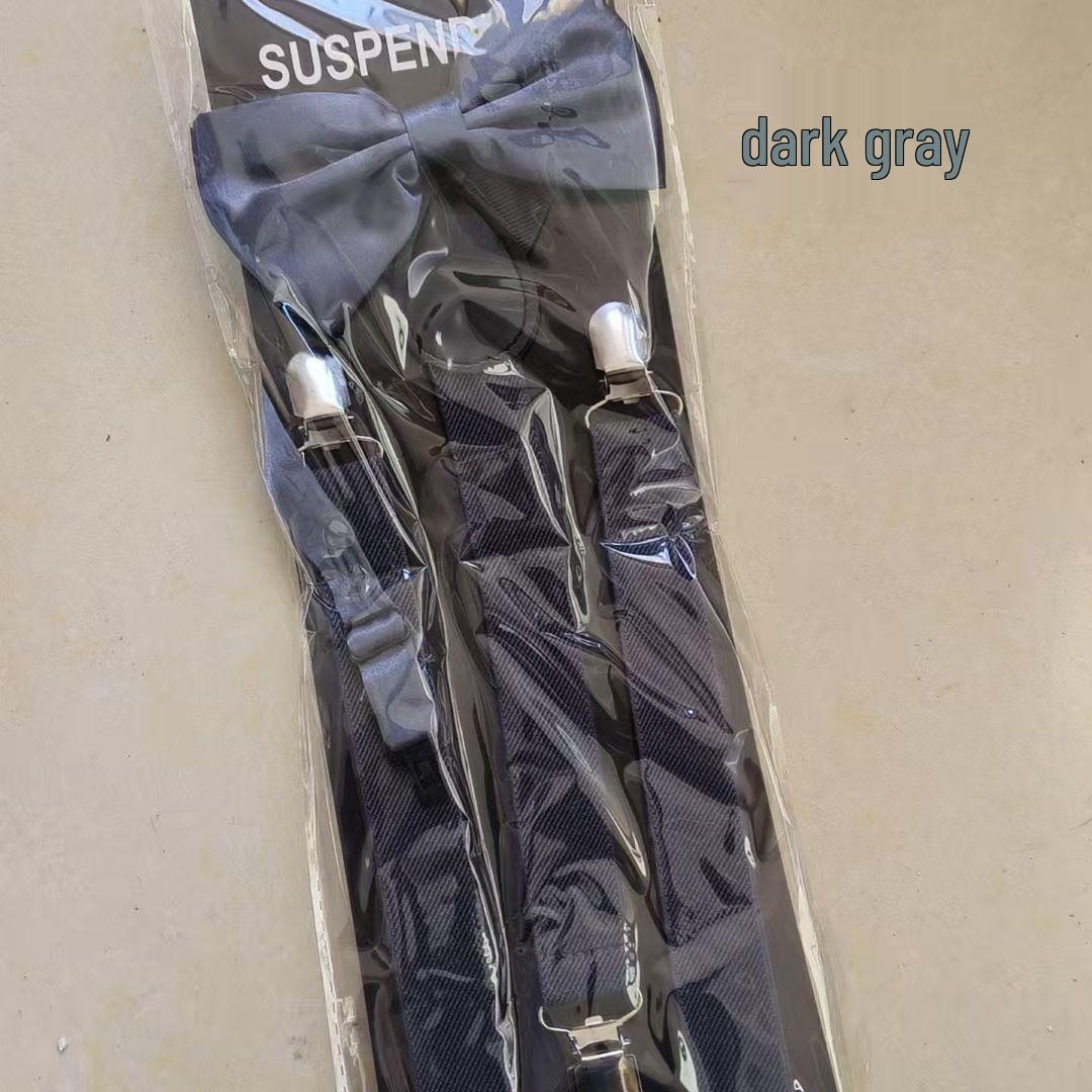 

Стильный мужской набор подтяжек и галстука-бабочки для модных дружков жениха и гостиничной одежды