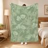 Bohemia Green Bohemian Wall Art Throw 240G Flannel Blanket, Suitable For Sofas, Beds, Offices,  Exquisite Gift Blankets
